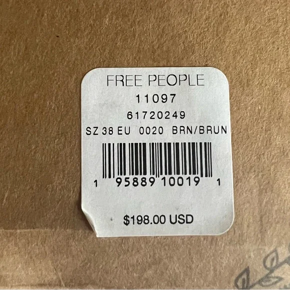 Free People Tan Leather Platform Sandals - Picture 8 of 8